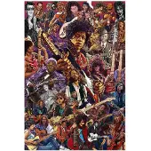Various Legendary Guitarists Poster meerkleurig - Polyester - Band merch, Bands, Muziek