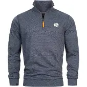 INDICODE JEANS Trui ' Caspar ' blauw / wit