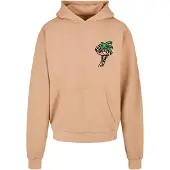 Mister tee Sweatshirt 'Flamingo' camel / groen / rosa / zwart