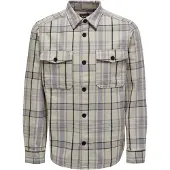Only & Sons Overhemd 'ONSMilo' ecru / sering / zwart