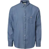 Gant Overhemd blauw denim