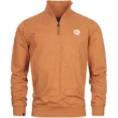 INDICODE JEANS Trui ' Caspar ' bruin / wit