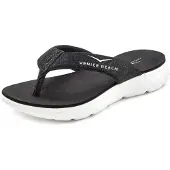 Venice beach Teenslipper zwart gemêleerd / offwhite