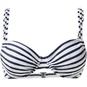 Venice beach Bikinitop 'Summer' navy / wit