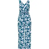 s.Oliver Black Label Jumpsuit petrol / wit