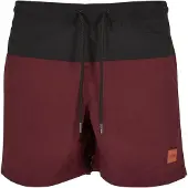 Urban Classics Zwemshorts bordeaux / zwart