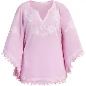 Usha Cape lichtroze / wit