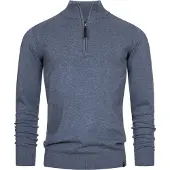 INDICODE JEANS Trui ' Gore ' blauw / zwart