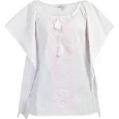 Usha Cape lichtroze / wit