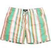 Men Plus Zwemshorts grasgroen / kreeft / wit