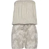 LASCANA Jumpsuit grijs / wit
