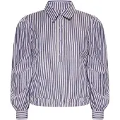 Dreimaster Blouse blauw / wit