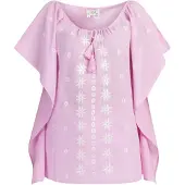 Usha Cape rosa / wit