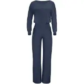 Winshape Jumpsuit ' JS101LSC ' antraciet / wit