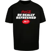 Mc Clothes Shirt 'Coca Cola Refreshed' rood / zwart / wit