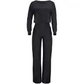 Winshape Jumpsuit ' JS101LSC ' zwart / wit
