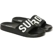 Superdry Strand-/badschoen zwart / wit