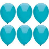 Haza Ballonnen verjaardag - 200x stuks - turquoise blauw - 29 cm