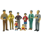 Miniland Aziatische Familie Figuren 8 Eenheden