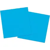 Folat Feest Servetten - 60x - blauw - 33 x 33 cm - papier - lunch/diner servetjes