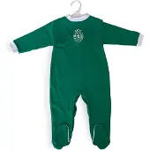 Sporting Cp Junior Long Sleeve Romper Groen 12-18 Months Kinderen