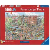 Ravensburger Amsterdam - Puzzel 1000 stukjes - Prinsengracht en Brouwersgracht