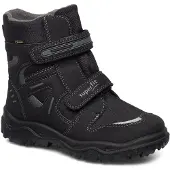 Superfit Snowboots 'Husky' donkerbruin / grijs / pastellila / wit