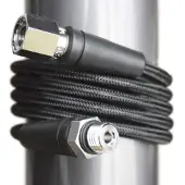 Miflex Carbon Hd Hp 7/16 Hose Zwart 15 cm