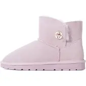 Gooce Snowboots 'Becci' goud / pastelroze