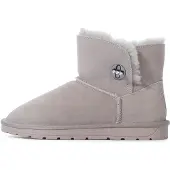Gooce Snowboots 'Becci' zilver / offwhite