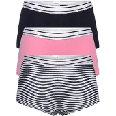 Schiesser Onderbroek navy / rosa / zwart / wit