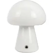 Dyberg Larsen Tafellampe , Morkel Mushroom, dimbare, Wit, Woonkamer, Glas, Scandinavisch