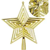 Springos Kerstboom Piek | Ster | 23 cm | Goud
