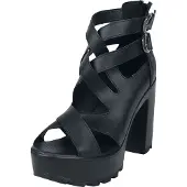 Black premium by emp - Gothic Hoge hak - Hoge hakken met bandjes - EU37 tot EU40 - voor Vrouwen - zwart | Maat 40