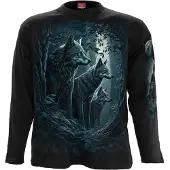 Spiral Shirt met lange mouwen - Forest Guardians - M tot XXL - voor Mannen - zwart - Maat L