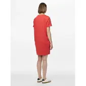Pieces Sweat Dress - Loungewear Dress - Slaapshirt - Katoenen nachthemd - Rood / L