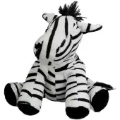 MBW Pluche knuffel zebra 19 cm - Knuffeldier