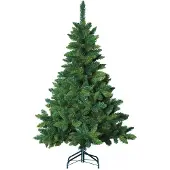Merkloos Blooming kunstkerstboom - 150 cm - groen - Ø 100 cm - 366 tips - metalen voet