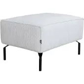 Livin24 Hocker Kansas ribstof off white