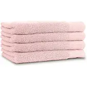 Linnick Diamond Badstof Handdoek 60x110cm - light pink - set van 4