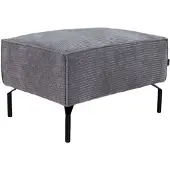Livin24 Hocker Kansas taupe ribstof