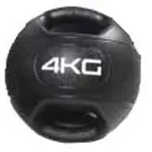 Olive Dual Grip Medicine Ball 4kg Zwart 4 kg
