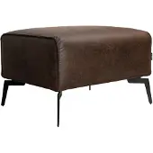 Livin24 Industriële hocker Vegas eco-leer bruin