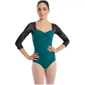 Intermezzo Manila 3/4 Leotard Met 3/4 Mouwen
