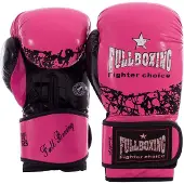 Fullboxing Brooklyn Leather Artificial Boxing Gloves Roze 12 oz