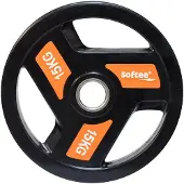 Softee Olympic Plate 15kg Zwart 15 kg