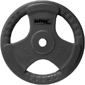 Softee Rubber Coated 10kg Plate Zwart 10 kg