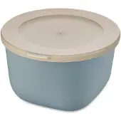 Koziol Connect kom met deksel 1 l Nature flower blue