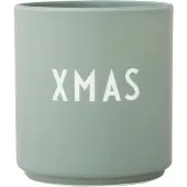 Design Letters Favourite Kop 25 Cl Xmas Groen - Kerstmok Beenderporselein Green - 10101002GREENXMAS