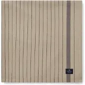 Lexington Striped Organic Cotton Tafelkleed /Donkergrijs 150x250 Cm - Tafelkleden & lopers Katoen Beige - 12333002-2721-TC20